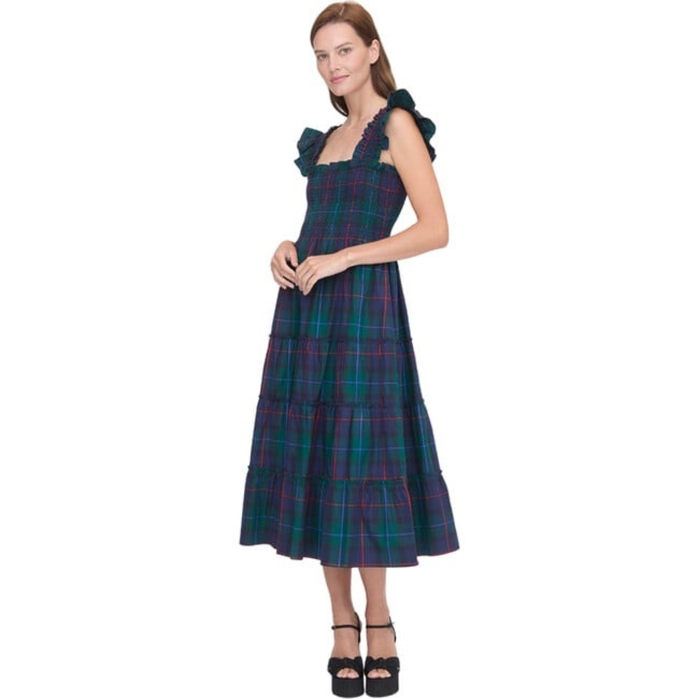 NWT Hill House Home Ellie Nap Dress Midnight Tartan XS